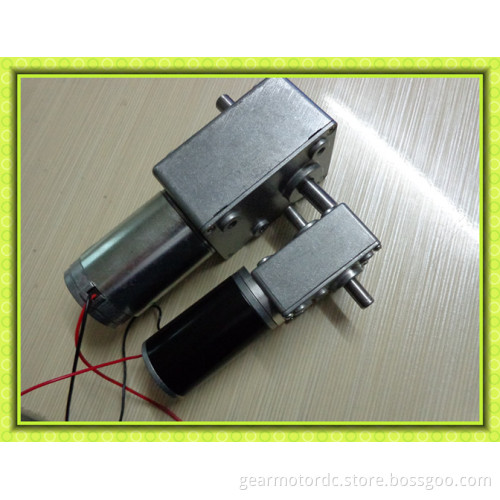 Silent low rpm dual shaft electrical auto coffee machine 12v 24v worm geared dc motor high torque